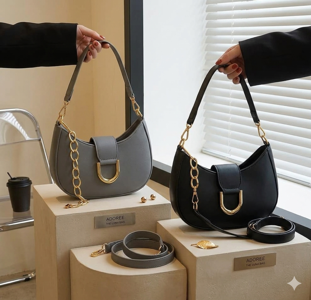 Leather Horseshoe Handbag