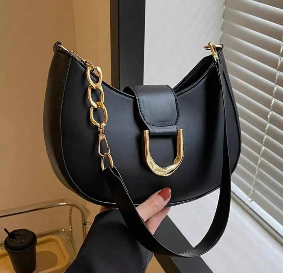 Leather Horseshoe Handbag