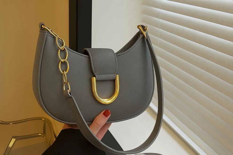 Leather Horseshoe Handbag