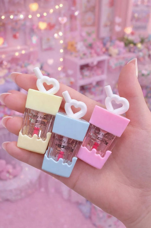 Sebeity Beauty Milkshake Lip Gloss | Heart Applicator | 5ml — Set of 3